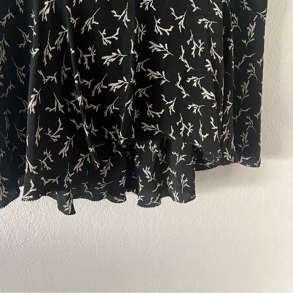 Mes Demoiselles Frikette Black Silk Printed Mini Skirt - Picture 4 of 9